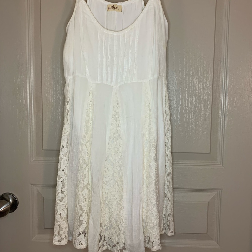 White lacy beachy dress